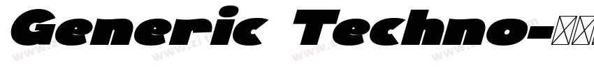 Generic Techno字体转换 Generic Techno字体转换